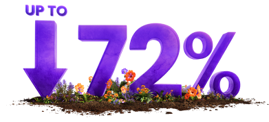 Down arrow next to 72%.